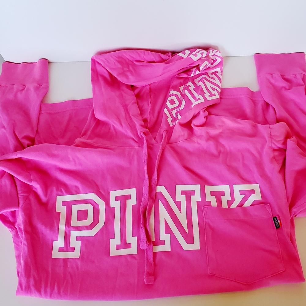 SOLD Victoria's Secret PINK long sleeve hoodie Shirt